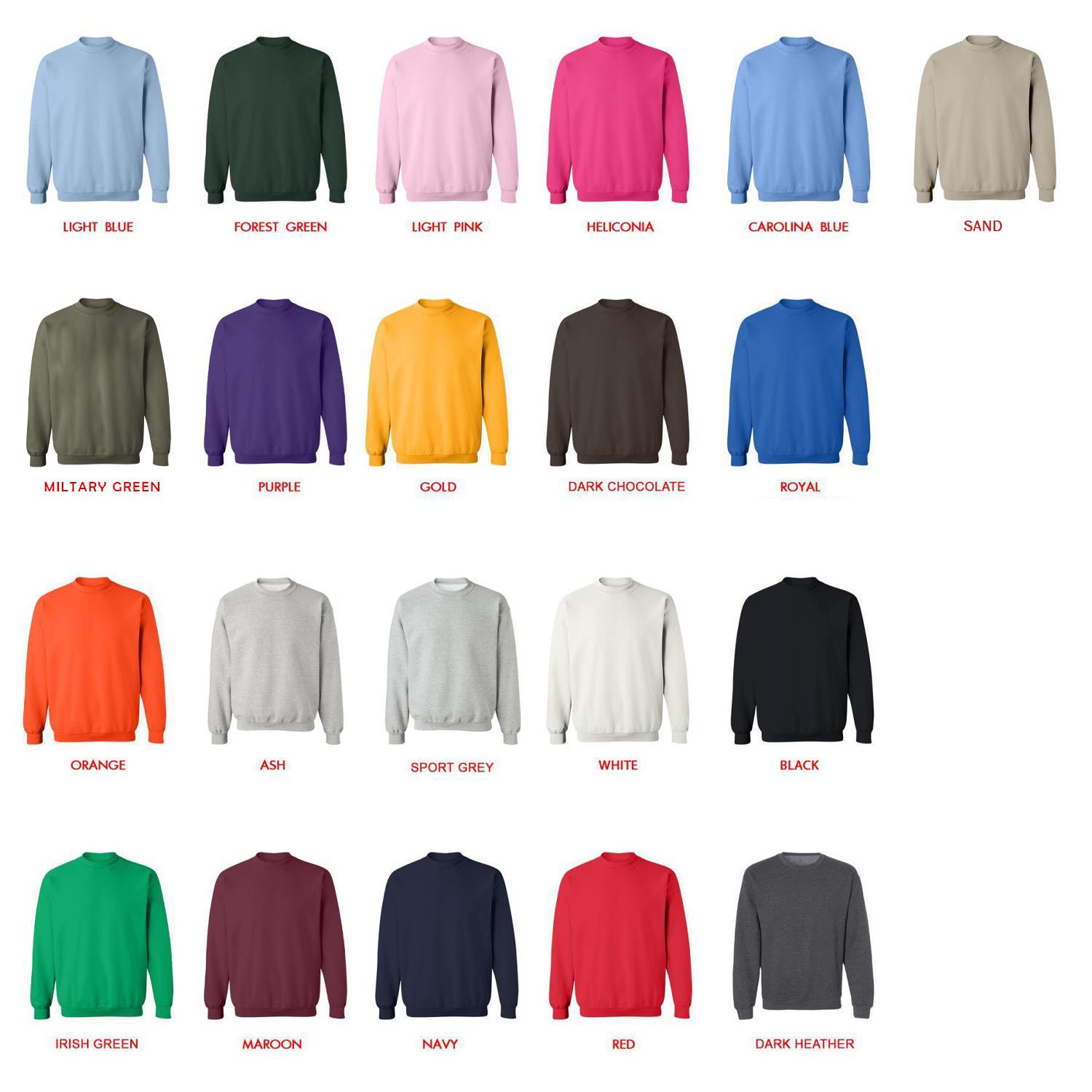 sweatshirt color chart - Serious Sam Merch