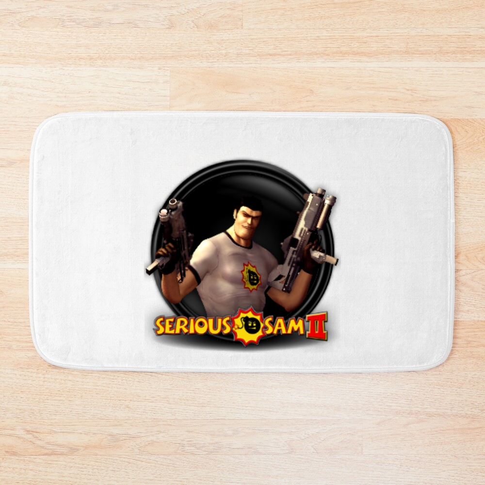 Serious Sam New Logo Bath Mat