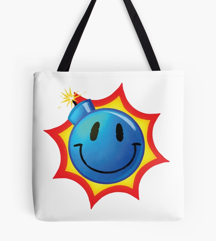 Smileybomb Serious Sam Tote Bag
