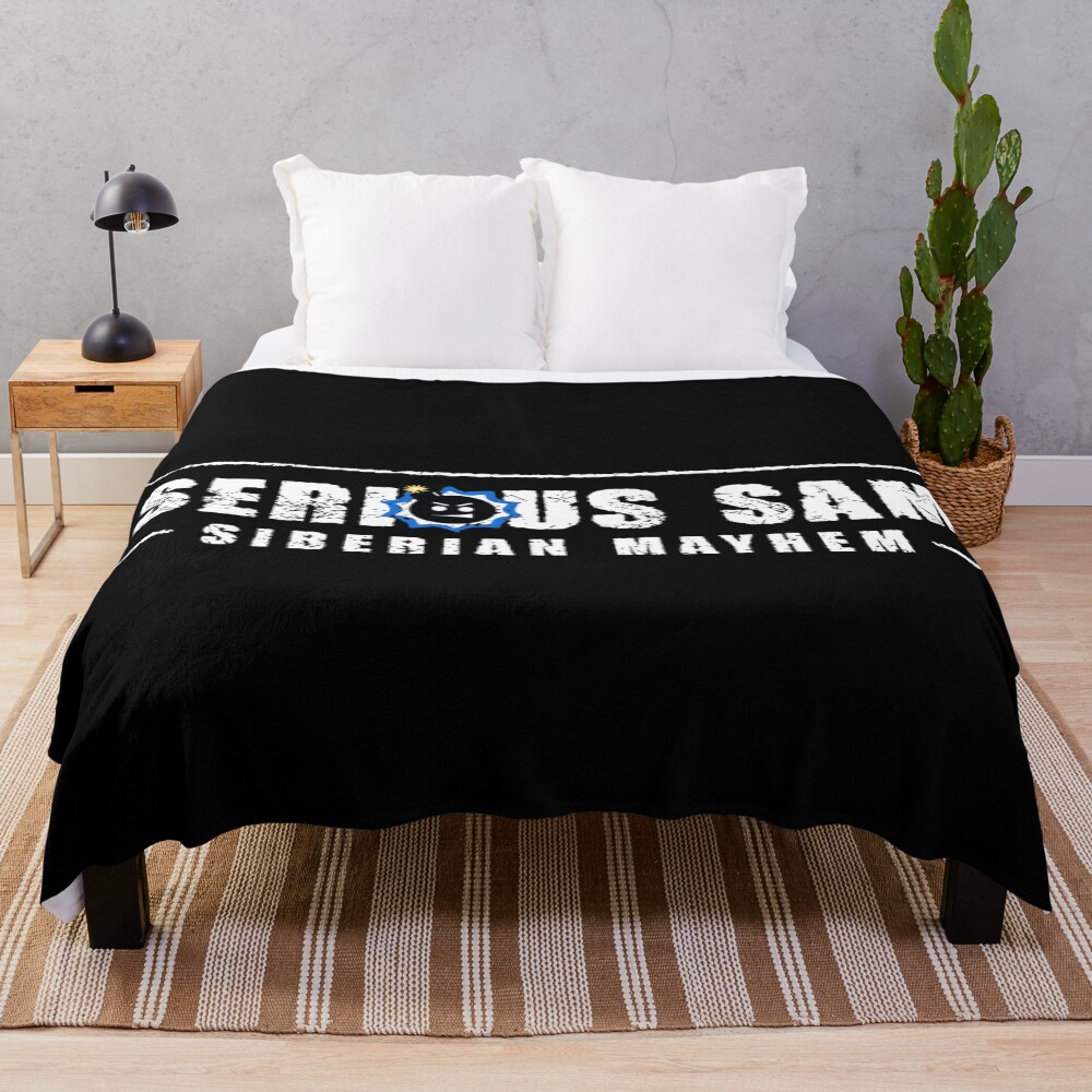 Serious Sam Siberian Mayhem Throw Blanket