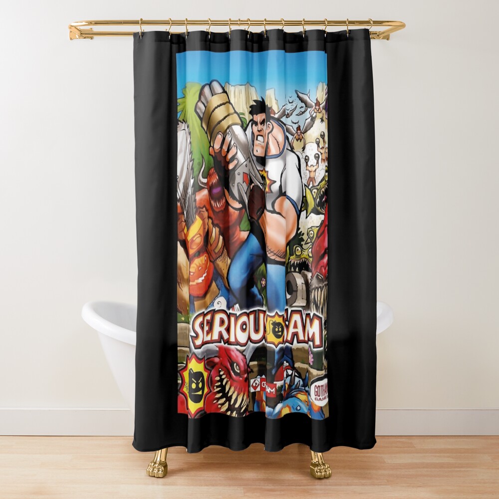 Serious Sam Shower Curtain
