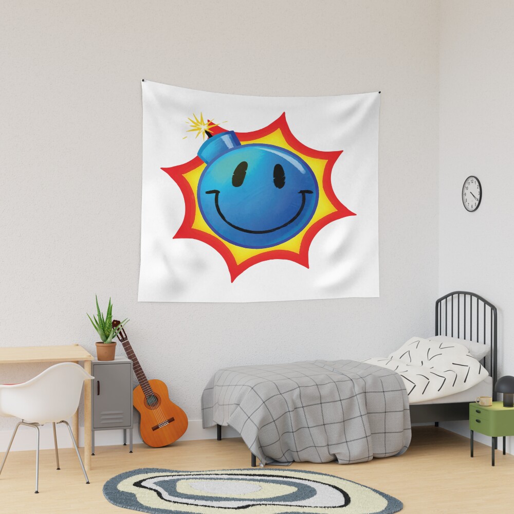 Smileybomb Serious Sam Tapestry