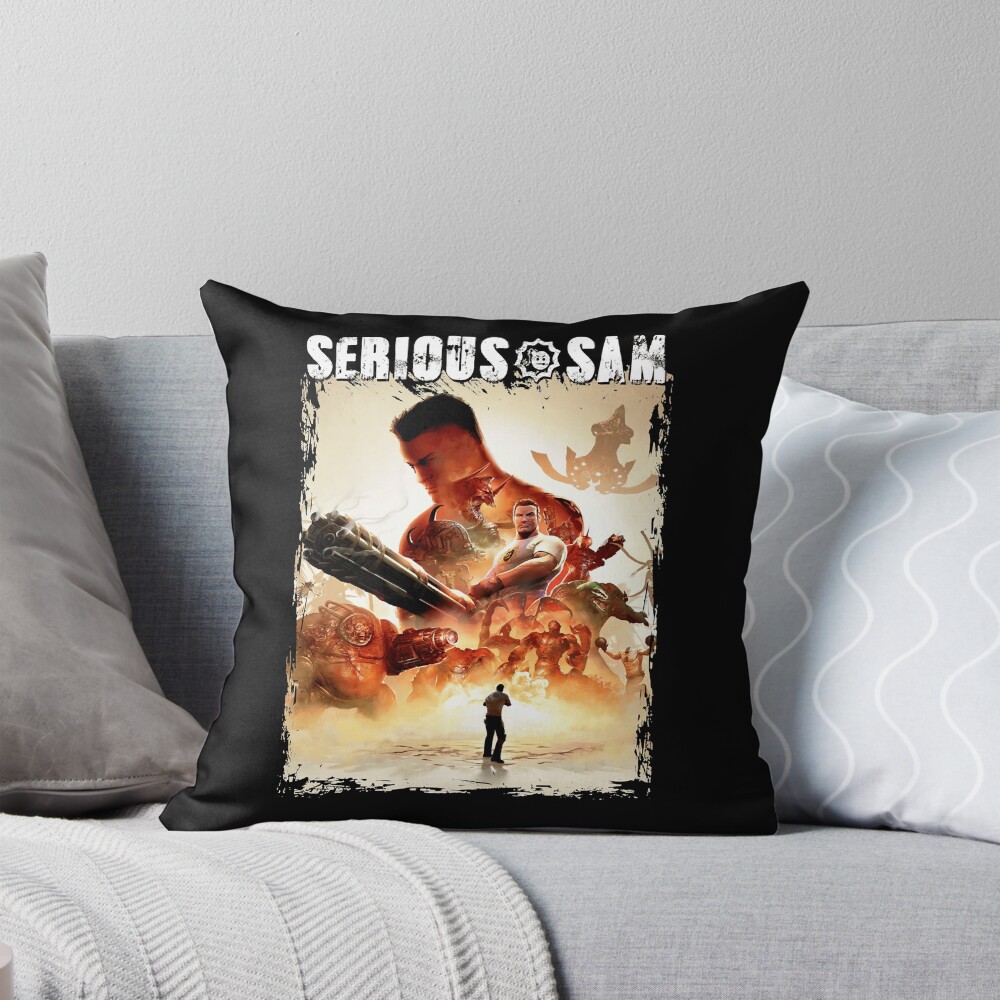 Serious Sam Hot Design Throw Pillow