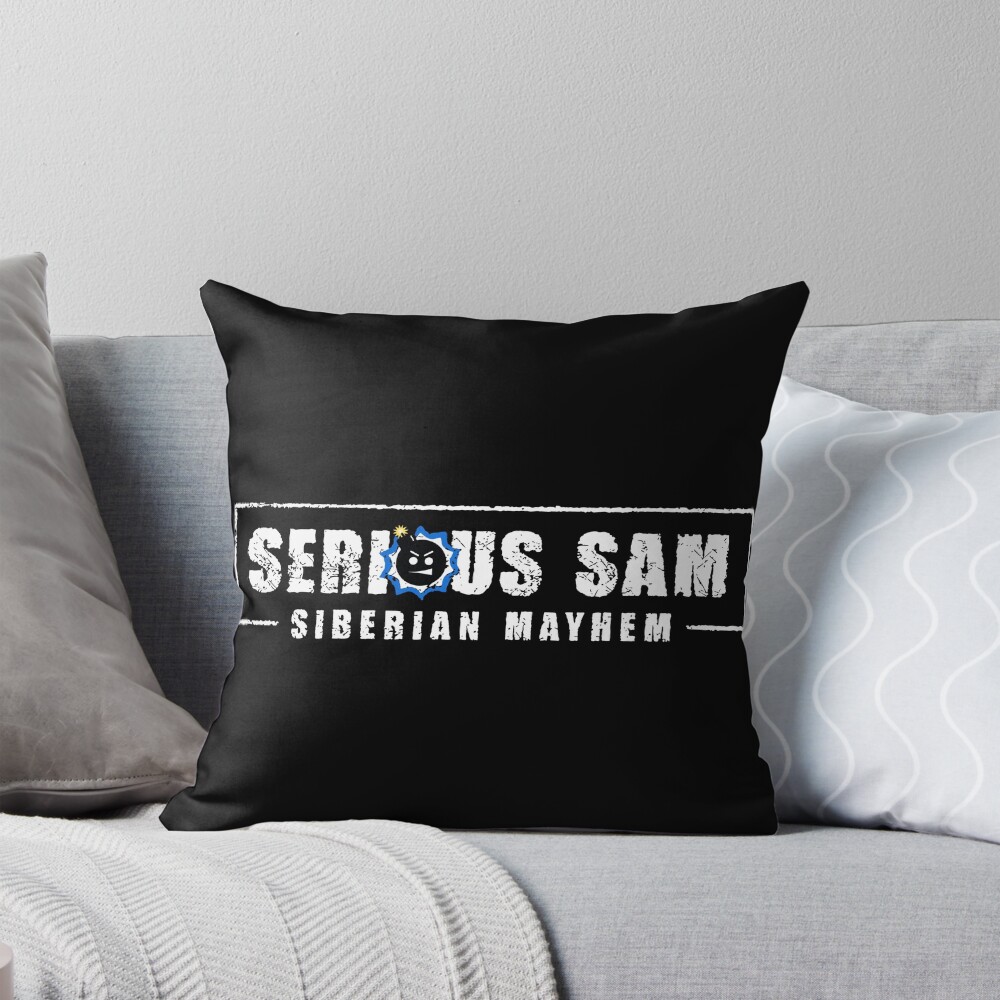 Serious Sam Siberian Mayhem Throw Pillow